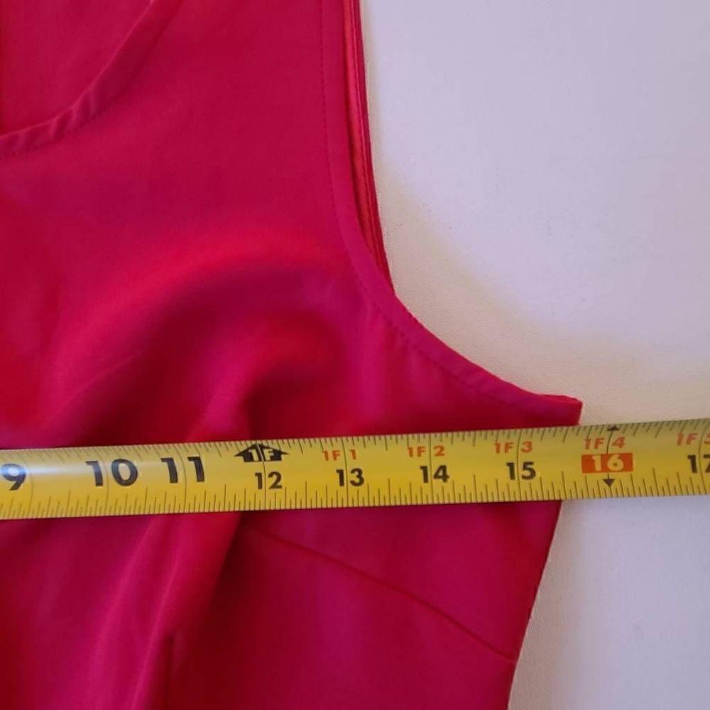 Boston Proper Womens Sleeveless Jumpsuit Back Zip Side Pockets Pink Size 0 - Picture 8 of 14